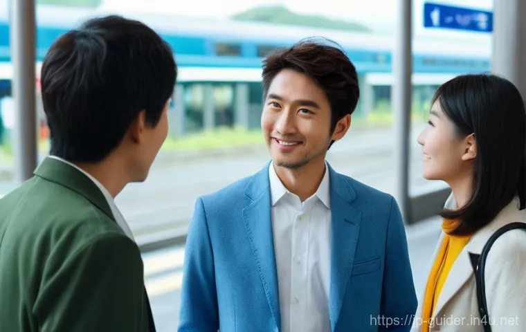 여행안내사 업무 중 발생하는 위기 관리 - **Prompt:** A detailed, realistic photograph capturing a young, professional Japanese female tour gu...