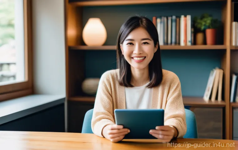 여행안내사 창업 후 성공 스토리 - **Prompt:** A cheerful and knowledgeable Japanese female personal travel guide, approximately 30-40 ...